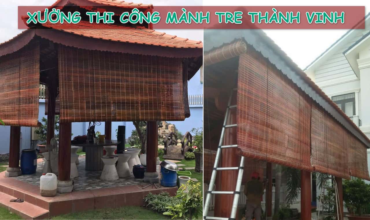 Mành tre trúc chỉ 90k/ mét 8 Xưởng mành tre trúc giá rẻ 01